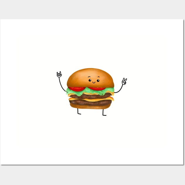 Double Cheeseburger Wall Art by mailshansen